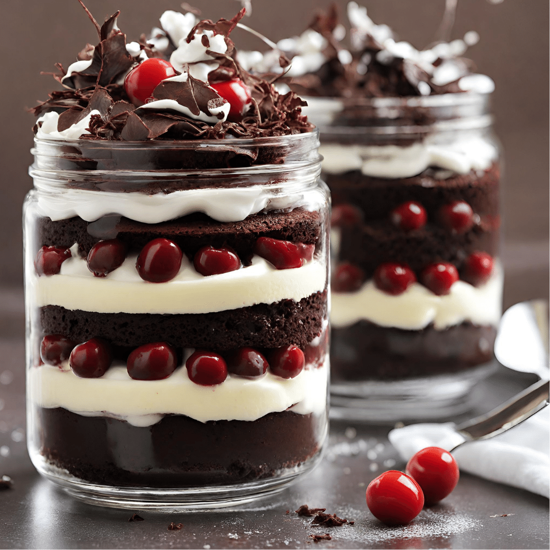 Black Forest Jar Cake Cake Merchant